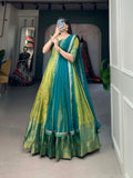 Kanjivaram Gown Fully Stitched Gown With Dupatta