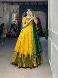 Kanjivaram Gown Fully Stitched Gown With Dupatta