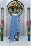 Beautiful Designer Suit On Faux Georgette febric - women's fashion mart