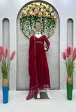 New Beautiful Designer Suit On Faux Georgette fabric - women's fashion mart